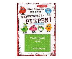 Depesche 3003.031 Carte de vœux avec décoration, Anniversaire, Multicolore