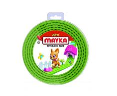 Mayka 34655 Ruban Adhésif - 4 Studs, Vert Clair, 2 mètre