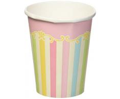 Creative Convertting Gobelet Papier 266 ML giostra-Carousel, Multicolore, 8 C329353