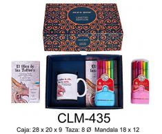 Alex Bog - Ensemble Livre Mandala, Tasse mug et 12 rotul, Tatoo s Sets de matériel Scolaire (RM 1)
