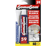GOMAGOM - Silicone Blanc en petit contenant 50 ml - très pratique pour les travaux de précision - Numéro 59