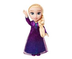 Jakks Pacific- Disney Frozen 2 Elsa Musical Doll Sings Into The Unknown La Reine des Neiges Poupée, A1904575, À Partir de 3 Ans