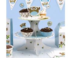 Neviti 672632 Présentoir à gâteau Motif chouette