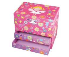 Trousselier Boîte à Bijoux Musicale Princesse Ange - Rose - Figurine Princesse