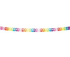 Generique - Guirlande mulitcolore Papier Hippie 4 mètres