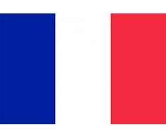 Drapeaux nationaux de France de 1,5 x 0,9 m en polyester pour intérieur et extérieur avec œillets pour événements sportifs, pub, bbbq décorations de table, football, rugby, coupe du monde