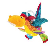 TOMY Lamaze - Peluche Flynn Le Dragon L27185, Peluche Bébé à Clip pour Berceau ou Poussette, Jouet dÉveil Bébé, Jouet Éducatif Multicolore, Convient dès la Naissance
