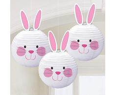 amscan 241986 24 cm Lapin de Pâques lanternes