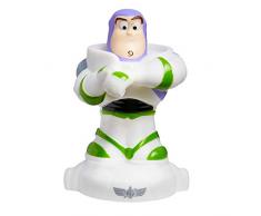 Disney- Toy Story Buzz L’éclair-Veilleuse et Lampe Torche GoGlow Buddy, 279TOY, Blanc