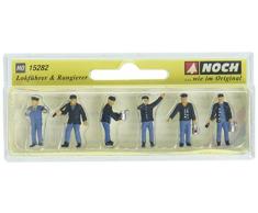 Noch - 15282 - Modélisme Ferroviaire - Mécaniciens & Conducteurs - Époque 3 - 6 Figurines