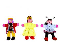 Andreu Toys 13 cm 12 Personnages marionnettes Doigts (Multicolore)