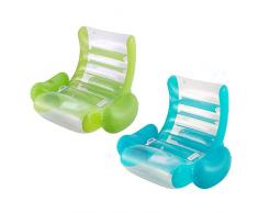 POLYGROUP LIMITED-8422259604815 Fauteuil polyjersey Gonflable Vert 127 x 29 cm