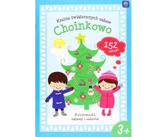 Interdruk Livre de Coloriage A4 16 avec Stickers Land Fun (Père Noël et Sapin de Noël), Multicolore - Version Anglaise