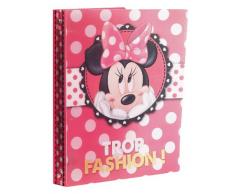 Lexibook - CLS3 - Fourniture Scolaire - Classeur - Minnie Fashionista - A4
