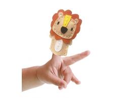 Mammut 164003 Kit de Couture Poupée Animal Lion Kit Complet avec Feutres Prédécoupés Tapis de Garnissage Fil Aiguille à Boutons et Notice pour Enfants à partir de 5 Ans Multicolore