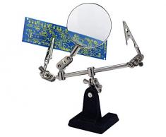 Donau Elektronik Hh2 de Montage/Support pour Planche avec Lampe à LED et loupe