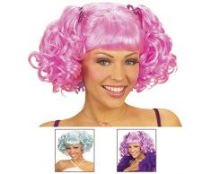 Widmann Perruque Manga à Couette Femme - Rose