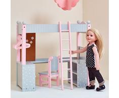 Olivias Little World - Lit superposé mezzanine pour poupon, TD-0204AG