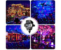 Gifts SHATCHI-1140 All Occasions Limited Spot rotatif à LED Shatchi-LED RVB Rouge Vert Bleu Nuit Décoration de Noël pour Mariage Nouvel An, Multicolore