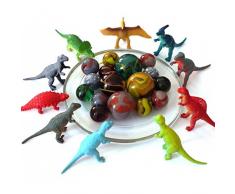 MaRécréation- 1 Bocal de 34 Billes 100% Dinosaure, LK-AKAD-SEDX