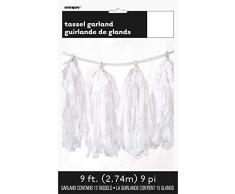 Unique Party 62954 9 m Papier Guirlande Pompon