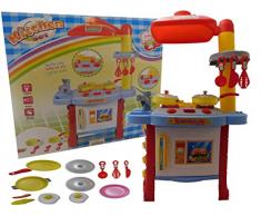 ALLKINDATHINGS Enfants Enfants de Cuisine Jeu de rôle Pretend Jouet cuisinière Four avec Ensemble de Sons et Accessoires