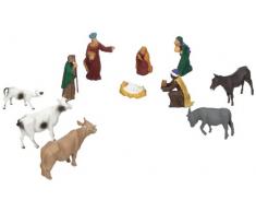 Noch - 15922 - Modélisme Ferroviaire - Figurines De Crèche De Noël - 11 Figurines