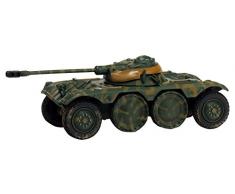 Solido- Miniature Voiture Panhard Ebr 75 Angola 1970 Echelle 1/72, 7200502, Vert/Gris