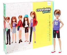 Mattel Creatable World Poupée à Personnaliser aux Cheveux Roux Lisses, Vêtements et Accessoires, Jouet Créatif pour Enfants à Partir de 6 Ans, GGG53