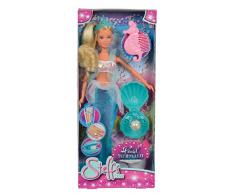 Simba - 105733066 - Poupée Enfant - Steffi Love - Sirène Et Perle + Bague Incluse