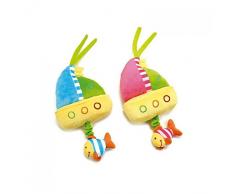 Lelly Baby World Chimes Bateau Jouet en Peluche 30 cm