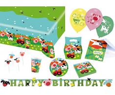 Amscan 9050 0314 Party Set Vaisselle Farm