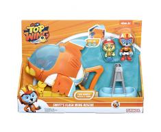 Top Wing figurine Swift et son Véhicule Electronique Flash Bolide de Sauvetage – Figurine 7 cm - Jouet enfant