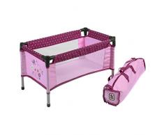Bayer - 65229 - Lit de Voyage Pour Poupées Lilac/Rose