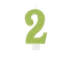 Unique Party 19962 Bougie danniversaire à paillettes Numéro 2