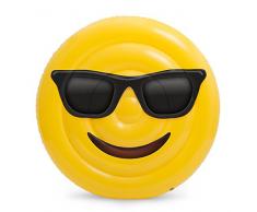 Emoji- Gonflable Lunettes Visage lit Flotteur, 5887