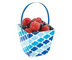 amscan 149001 Bleu Buffet Papier friandises Tasses avec poignée