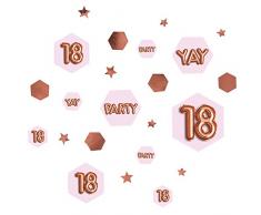 Neviti 773406 Glitz et Glamour 18 ans Confetti Table ED, Rose/or rose