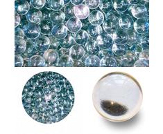 mesbilles - 10 Billes en Verre Cristal - 9 Billes et 1 Calot