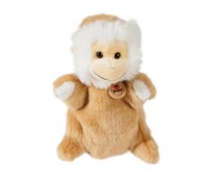 Heinrich Bauer - 11812 - Marionnette à Main Singe en Peluche - Marron/Blanc
