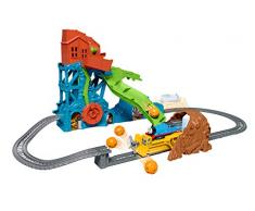 Thomas et ses amis TrackMaster Coffret Effondrement de la Grotte, pistes avec locomotives motorisées Thomas et Darcy, jouet pour enfant dès 3 ans, GDV43