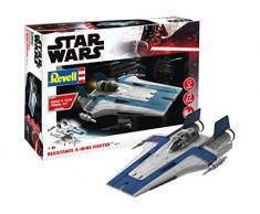 Revell Build & Play Star Wars 06773 Maquette à Construire Resistance A Wing Fighter, échelle 1/44, 6773, Bleu