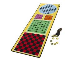 Melissa & Doug- 4 en 1 Tapis de Jeu de Société, 36 Pièces, 200 x 65 cm, 19424