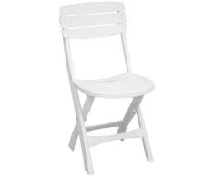 Plastica Alto Sele - ALEGILDA - Jeu de Plein Air - Chaise Pliante Gildae - Blanc