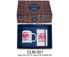 RM- Ensemble carnet et mug avec Message, Mon Rincon .Heart Sets de matériel Scolaire (1)