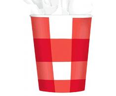 amscan 589446 266 ML de Pique-Nique Papier Party Tasses