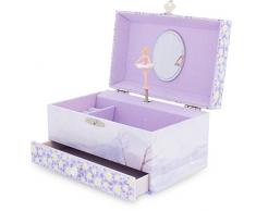 Ulysse- Coffre Musical Lac des Cygnes Rectangle, 9525