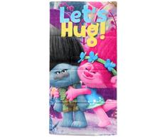Disney- Trolls Lets Hug Serviette De Plage, TR17013, 140 x 70 Cm