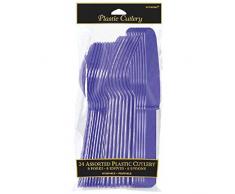Amscan 4546–106 Assortiment de Couverts en Plastique