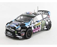 Ixo- Voiture Miniature de Collection, 18RMC017, Blanc/Noir/Bleu